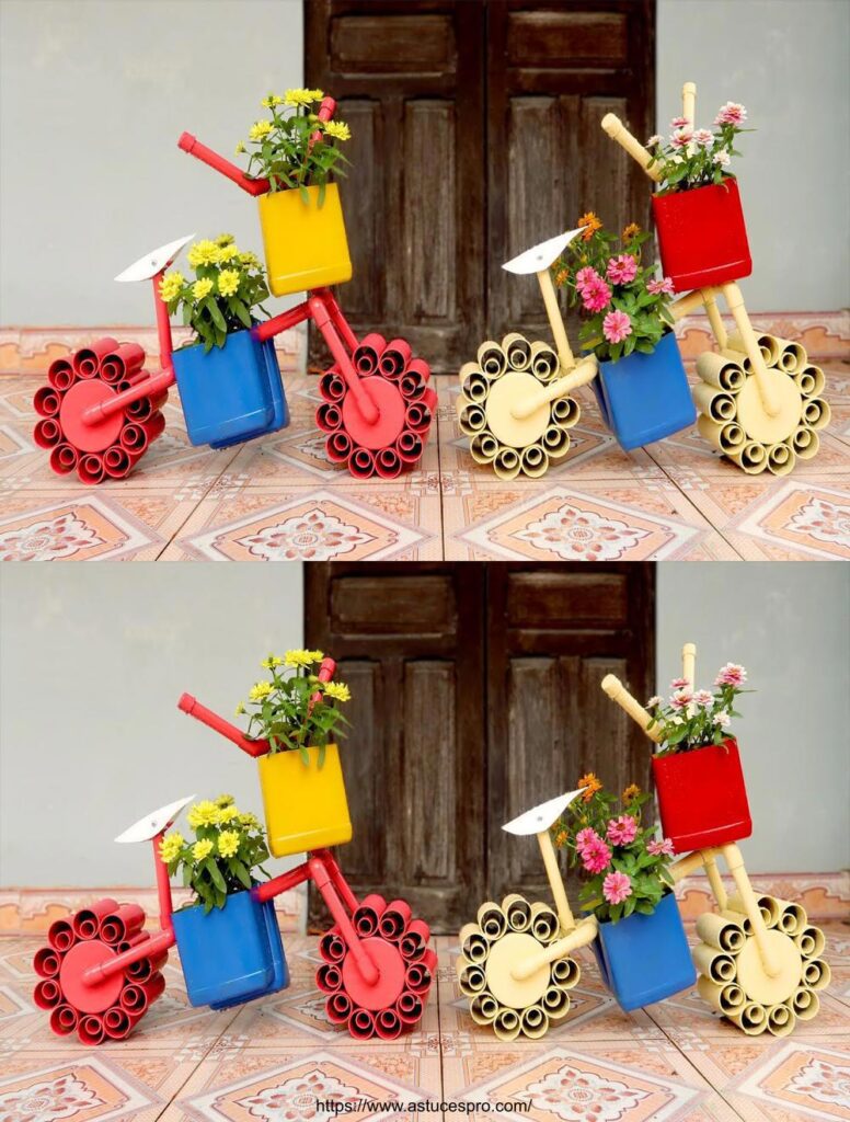 ¡Increíbles ideas! Crear un PVC bonito Bicicleta Holder para su jardín ...